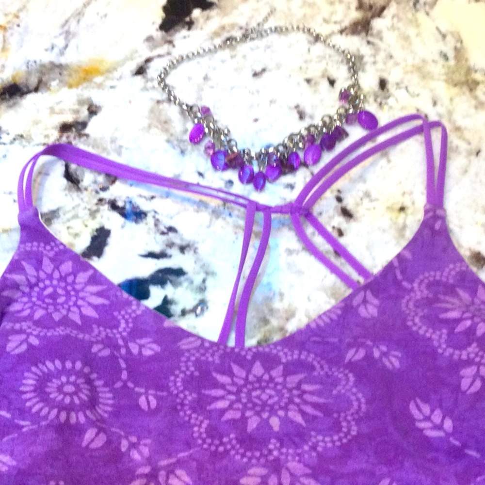 - - Energie tank top and matching necklace